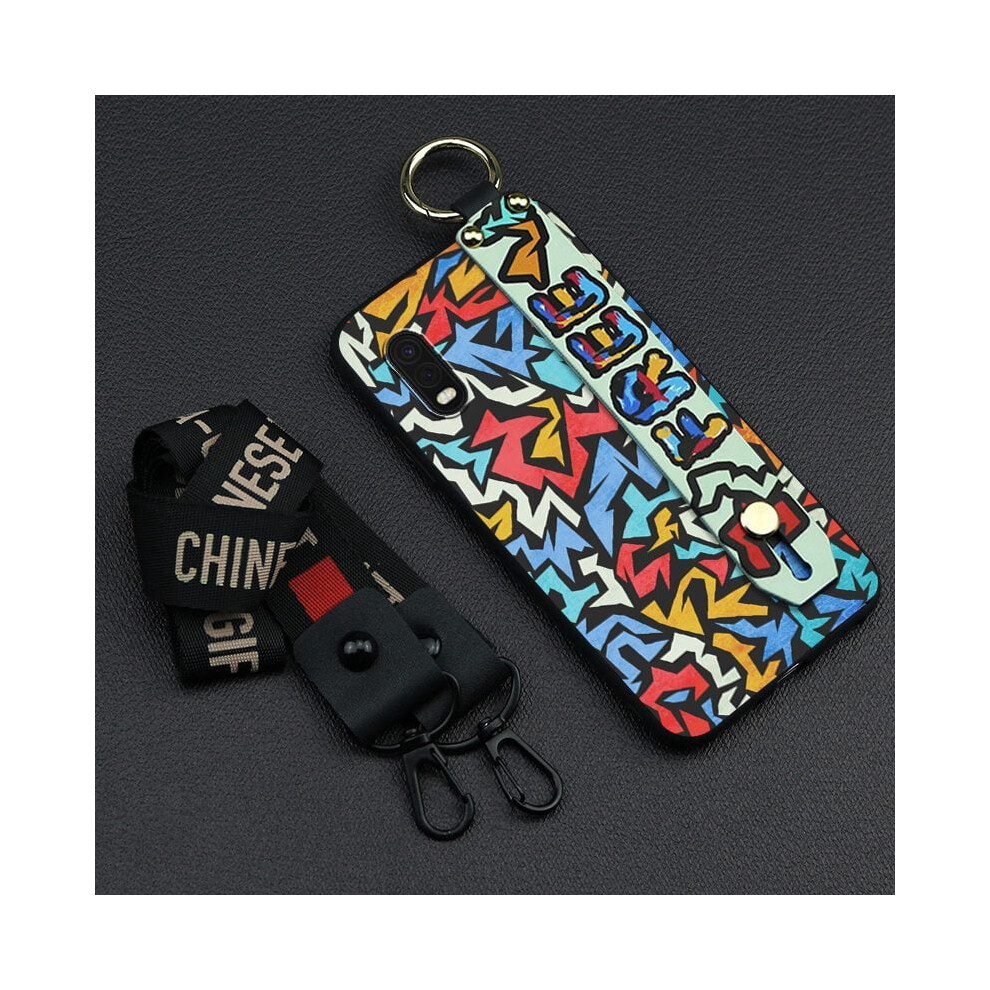 Phone Case For Compatible With Samsung Galaxy Xcover Pro – Anti-Knock, Silicone Soft, Shockproof, Dust-Resistant, Lanyard Wristband, Kickstand 9365509113394