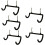 5PCS Pegboard Drill Holder Heavy Duty Hooks,Pegboard Double Hooks Drill Hanger Hook for Drill,Accessories,Power Tool Etc 1