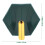 4Pcs Green Adhesive Wall Hooks Practical ABS Stick on Hooks 2