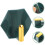 4Pcs Green Adhesive Wall Hooks Practical ABS Stick on Hooks 4