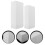 White Foam Block Wedding Party Decor 4 Pieces 1