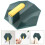 4Pcs Green Adhesive Wall Hooks Practical ABS Stick on Hooks 7