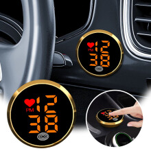 Digital Clock For Motorbike Small Led Display Stick-On Timepiece Waterproof Design Ideal For Boats Cars Trucks Vehicles