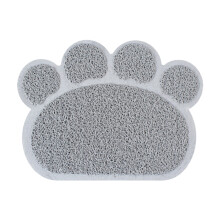 Kitten Mat Soft Leak-proof Fine Workmanship Non-slip Easy to Clean Less Waste Cloth Claw Shape Cat Litter Pad for Indoor