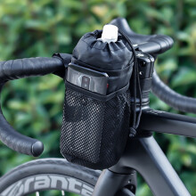 Thermoisolierte Fahrrad-Trinkflaschentasche mit großem Fassungsvermögen, Fahrradzubehör mit wasserdichter Handytasche für Rennräder,
