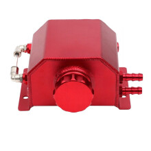 1L Aluminum Radiator Coolant Overflow Bottle Recovery Water Tank Reservoir Red