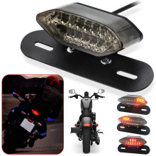 BASSTOP Motorcykel 16LED blinklys bremselys nummerplade integreret baglys