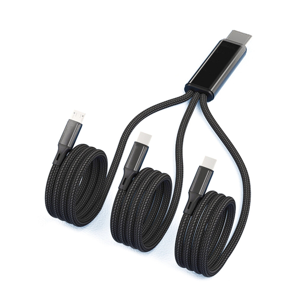 3 In 1 Multiple Usb Cable Fast Charging Cord Adapter With Type-C, Micro Usb Port 9365509121603