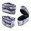 Γαλήνιο μπλε-μωβ σίδερα ταξιδιού Tie-Dye Organizer με φερμουάρ, μεγάλο μέγεθος, 1