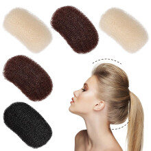 Pinzas invisibles para la base del cabello: insertos para dar volumen, almohadillas para peinar (paquete de 5, 3 colores)