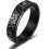 Gehamerde titanium draaibare ring 1