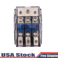 3-Wege-Mini-ANL-Flachsicherungshalter Stereo-Autoradio-Stromverteilerblock (USA)