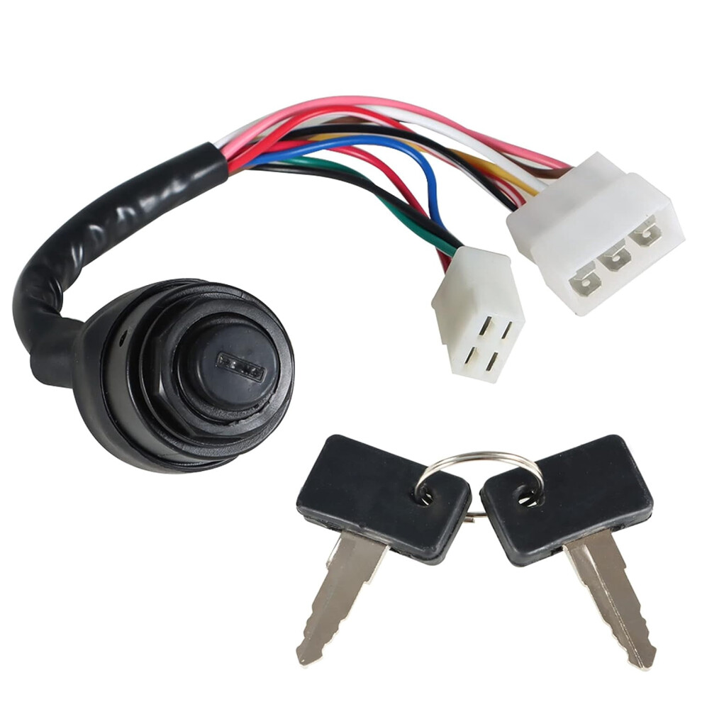 Ignition Switch With Keys Replacement For 1979-1989 Gas 2 Cycle Golf Cart G1 9365509228005