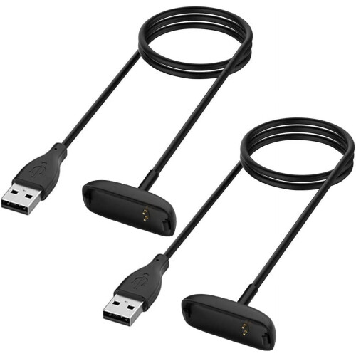 Tianle Charger Compatible with Fitbit Inspire 2 – 2-Pack Replacement Cable, 3.3ft (1m)