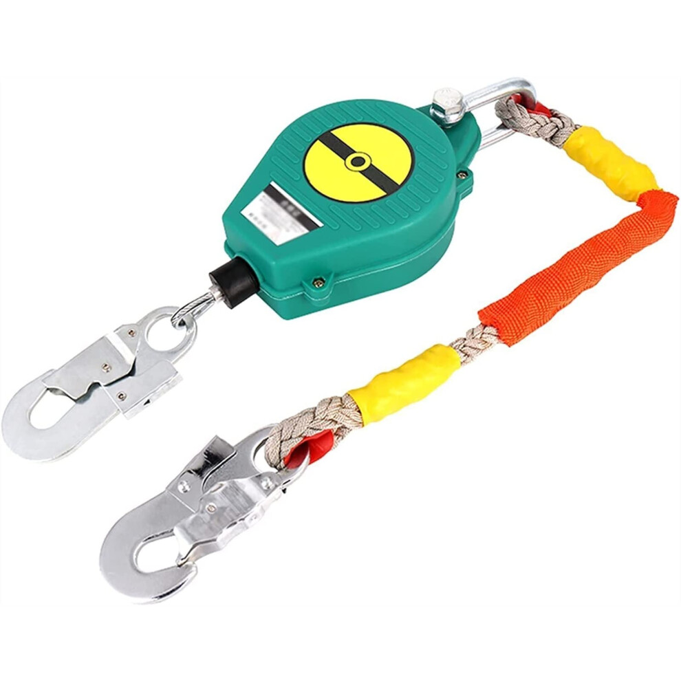 Self Retracting Lifeline With Shock Absorber, Fall Arrest Block For Roofing, 150Kg Load Capacity 9092120161083