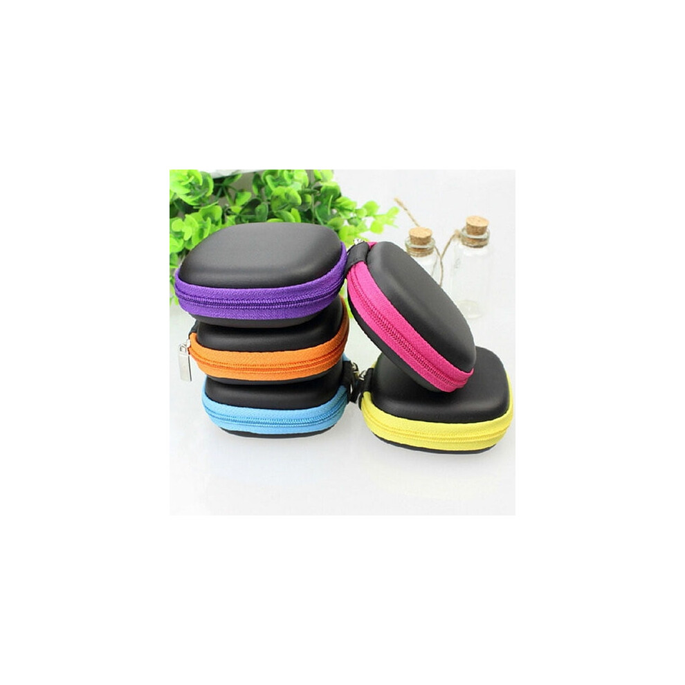 Square Pocket Hard Case Storage Bag For Headphone Earphone Earbuds Tf Sd Card 9365509122877