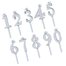 Number Candle Holder Set,Number Candleholders Number 0-9 Cake-1