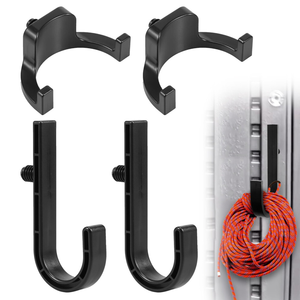4Pcs Shed Hooks Â V & J Style, Easy Install, Compatible With Storage Sheds, Garage & Garden Tools 9365509123683