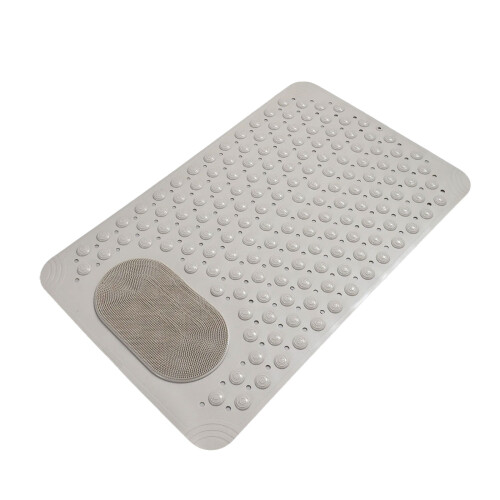 Extra Large AntiSkid Bath Mat For Bathtub With Quick-2 Beige