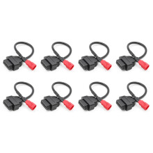 20X 6 to 16 Pin Motorcycle OBD Adaptors OBD2 Diagnostic Cable Extension Connectors for
