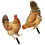 2Pcs Acrylic Yard Chicken Signs Realistic Chicken Shaped Stakes 7