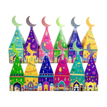 12Pcs Mosque Shaped Gift Boxes Candy Chocolate Containers For-3