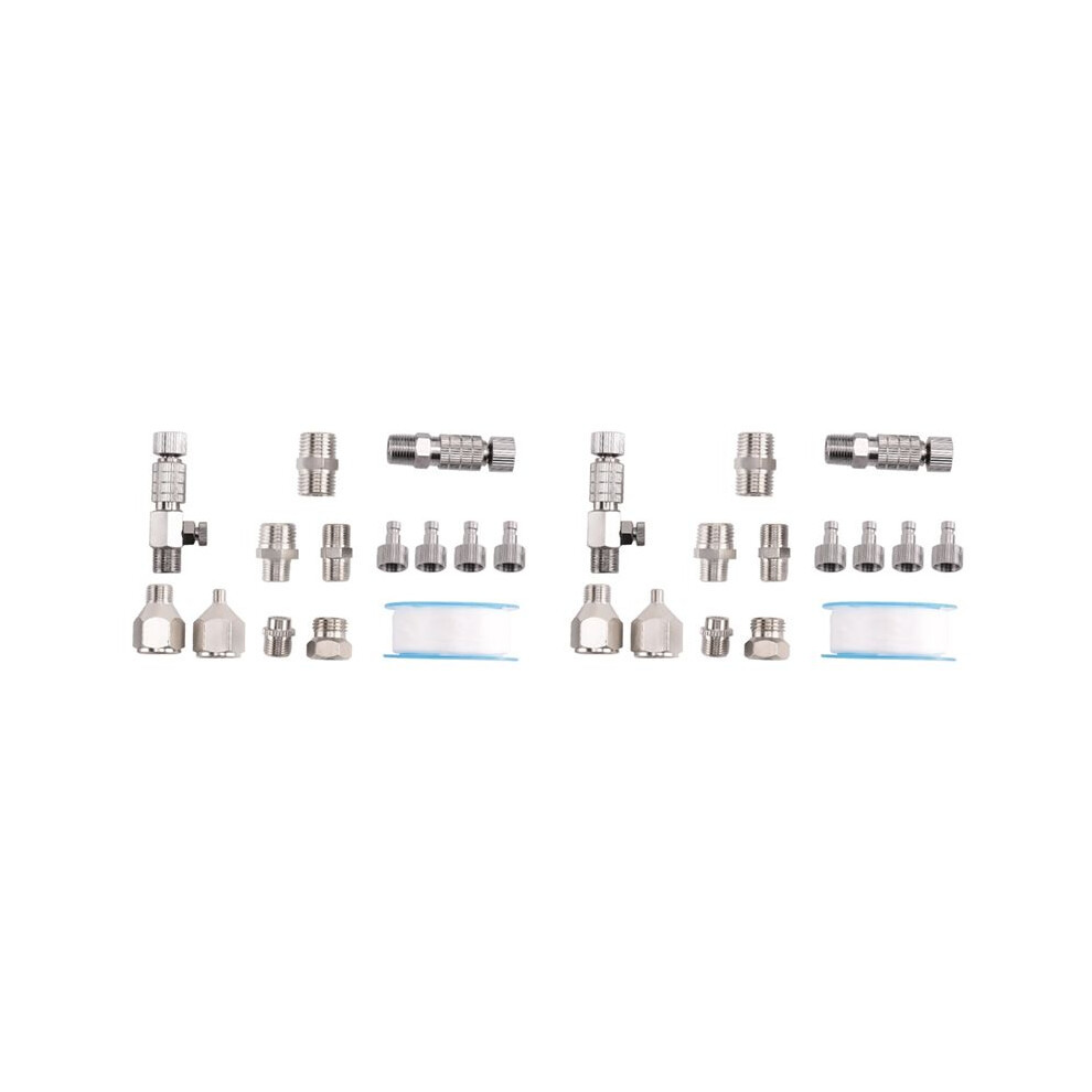 28Pcs Airbrush Adapter Set, Airbrush Quick Release Disconnect Couplers, Airbrush Adapter Kit Fitting Connector Kit 6032462417786