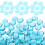 Simulation Small Stone Decorations Glass Beads Blue 1 Bag 8