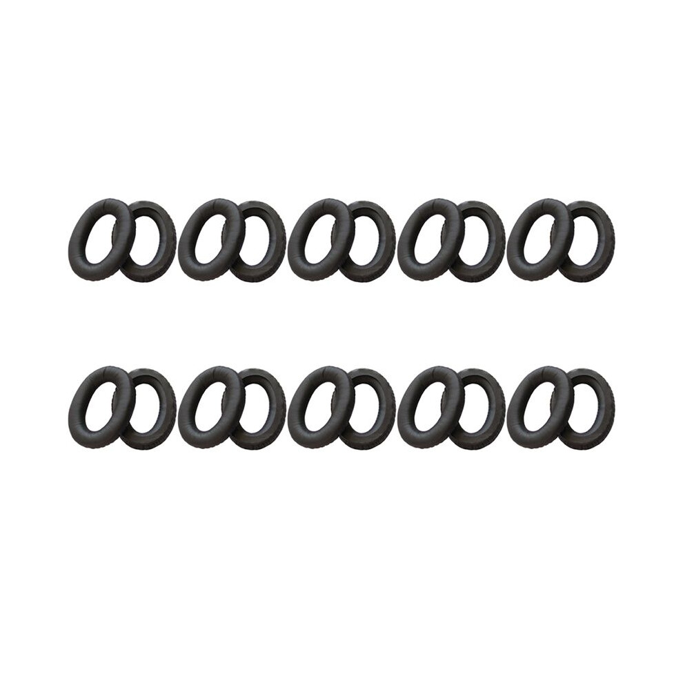 10X Replacement Ear Pads Cushions For Aviation Headset X A10 A20 Headphones Black 6032398875070