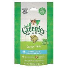 Greenies Feline Natural Dental Treats Catnip Flavor, 2.1 oz