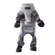 Adjustable Dog Leg Warmers Full Body Protections Pants-XXL Gray
