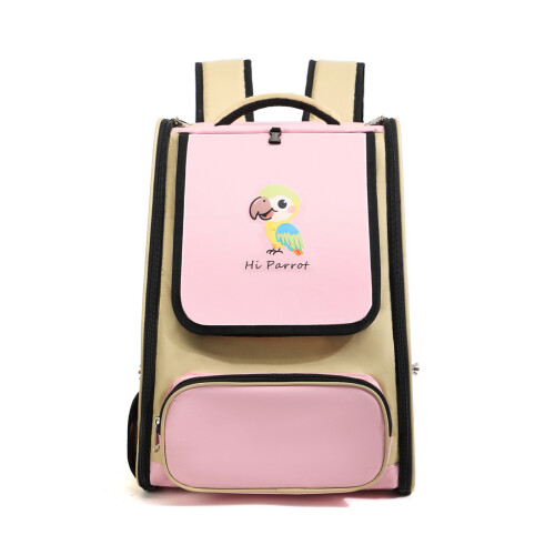 Expéditeur portatif pour petits oiseaux, tissu en Polyester-Rose