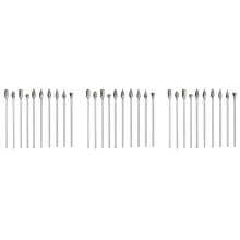 30 Stücke 4 Zoll Langer, Doppelt Geschnittener Hartmetall Drehgrat Satz mit 3mm (1/8 Zoll) Schaft Spiral Drehbohrer für Drehwerkzeuge
