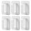 24Pcs White Adhesive Key Hooks Strong Self Stick Wall Hooks for Home 2