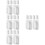 24Pcs White Adhesive Key Hooks Strong Self Stick Wall Hooks for Home 9