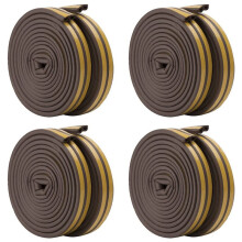 8 Roll EVA Seal Weather Strip Foam Tape D Type 10M Doors Windows Draught Excluder Anti-Collision Seal Strips