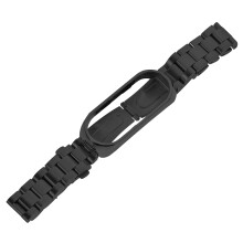 1Stk Langlebiges Edelstahl Uhrenarmband Schwarz Für Xiaomi Handgelenk