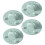 3/4Pcs Thick Silicone Cup Covers Cats Design With Tea Bag-Green 1