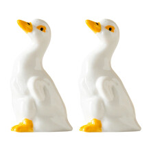 Ornamental Duck Designed Ceramic Toilet Bolt Protectors-stand