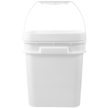 Rundweißer Kunststoff-Paintbucket Mit Griff Und Deckel
