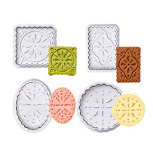 4 Piece Plastic Waffle Biscuits Cutter Set Press Designs Home