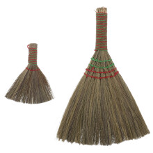 2 Pièces Balai Tressé Main En Paille Miscanthus Pour Intérieur