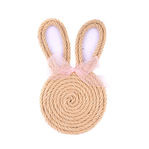 Decorsative Easter Celebration Coasters Nonslip Woven Rope-3