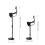 1Pc Black Gold Detector with Earphone Jack and Adjustable Length 2