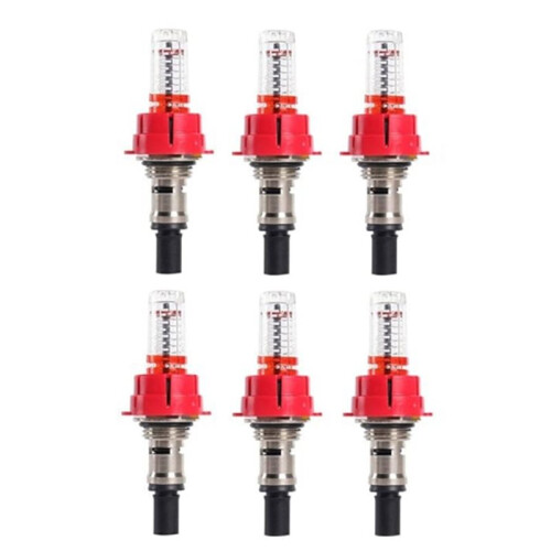30 Pcs Underfloor Heating Manifold Flow Meter, Visual Flow Monitoring Regulator for Underfloor Heating Systems(1/2) 1