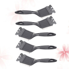 5Pcs Cepillo Limpieza Bbq Mango Plástico Acero Inoxidable