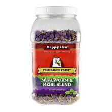 Happy Hen Treats Happy Hen Free Range Feast Mealworm & Herb, 2 Lbs