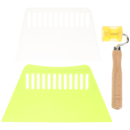 5Sets Plastic Seam Roller and Wallpaper Scraper Tool Set for Home Use