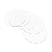 5 Stk. Runde Acrylplatte Klar Schlüsselanhänger Rohlinge Transparent