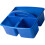 Blue Plastic Art Supply Organizer with Handle for Home Desk 1